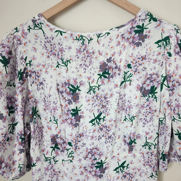 NWT byTiMo | Floral Bouquet Button Front Ruched Summer Maxi Dress - Size XL - Picture 12 of 16